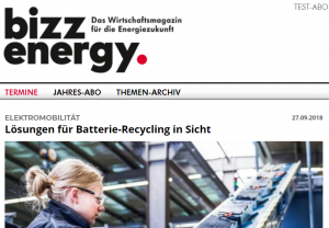 Lösungen für Batterie-Recycling in Sicht